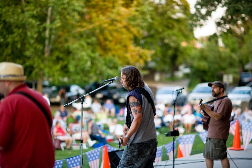 Rock Music In Park